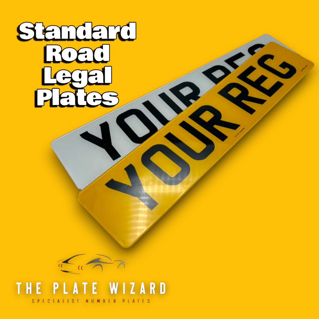 3D gel standard 79mm road legal size number plates in northern ireland - NI
