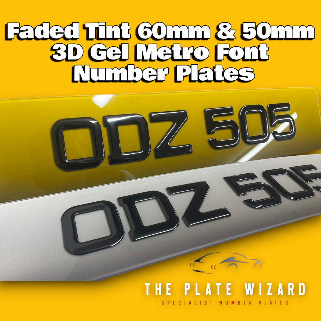 Faded tint number plates made locally in northern ireland - NI