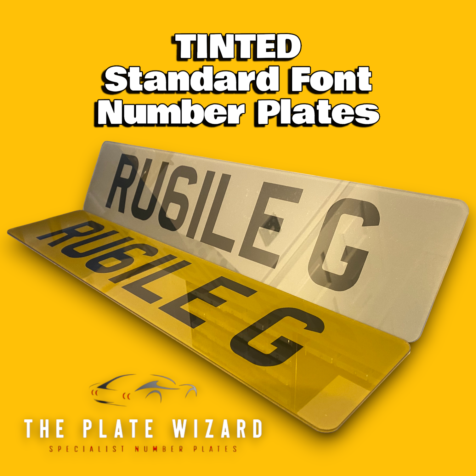 TINTED Standard Font Number Plates